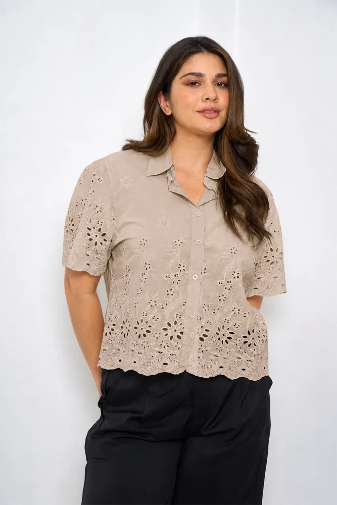 41504 Camisa Basica Broderie